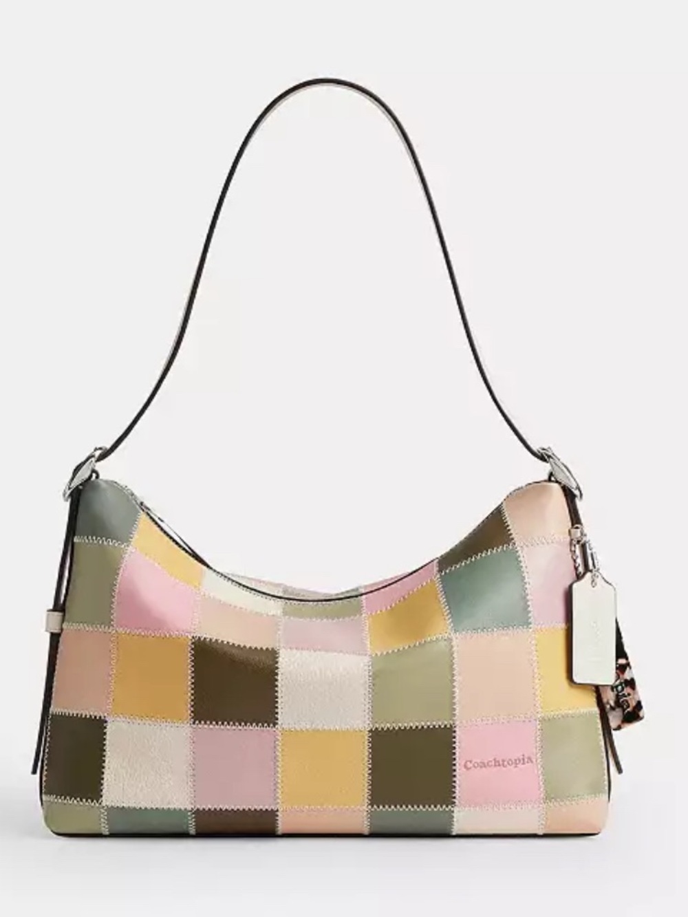 Coachtopia Alter/Ego Slouchy Shoulder Bag - pink/olive multi